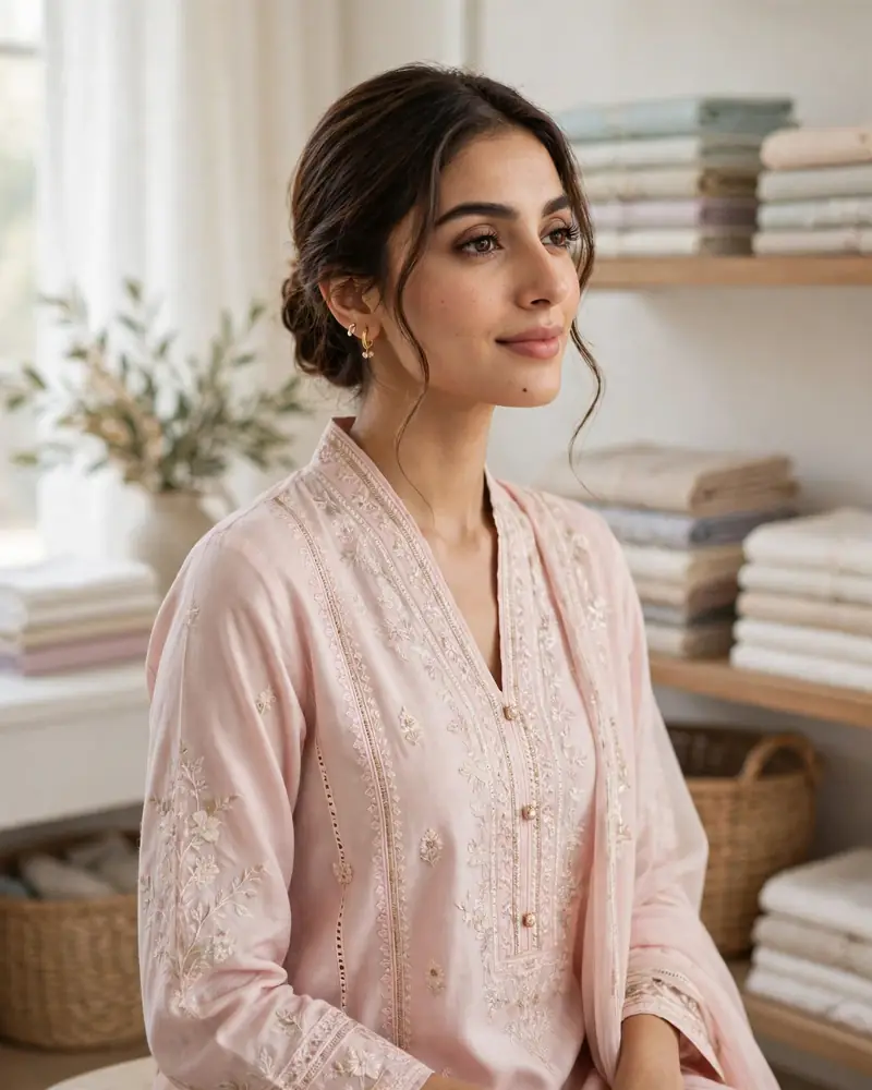 URWA Collection pastel pret lawn suit model portrait - Pakistani ready to wear summer collection 2026